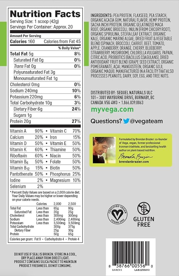 Vega One All-In-One Nutrition Shake Coconut (20 servings) 29.4 Ounce 1)