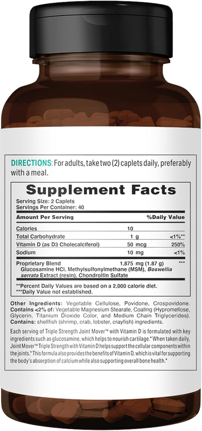 Vitamin World Triple Strength Joint Mover 80 Caplets,