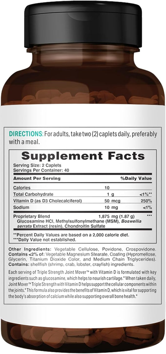 Vitamin World Triple Strength Joint Mover 80 Caplets,