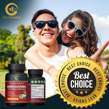 Organic India Ashwagandha Capsules 5700mg 60 Vegan 2 Months