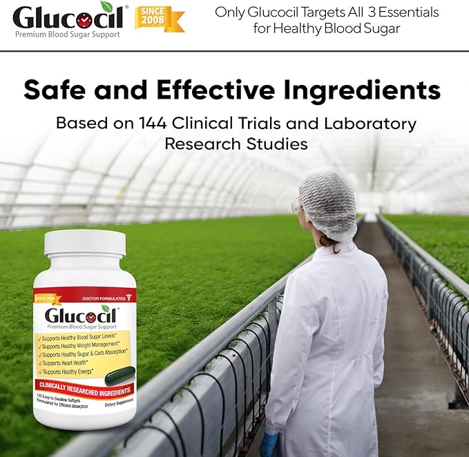 Glucocil – Premium Blood Sugar Support 2 Million 3 Essentials 2008, with