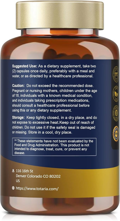 18-in-1 Ceylon Cinnamon Capsules, Ultra Strength 8000mg, Berberine Heart,120 Caps