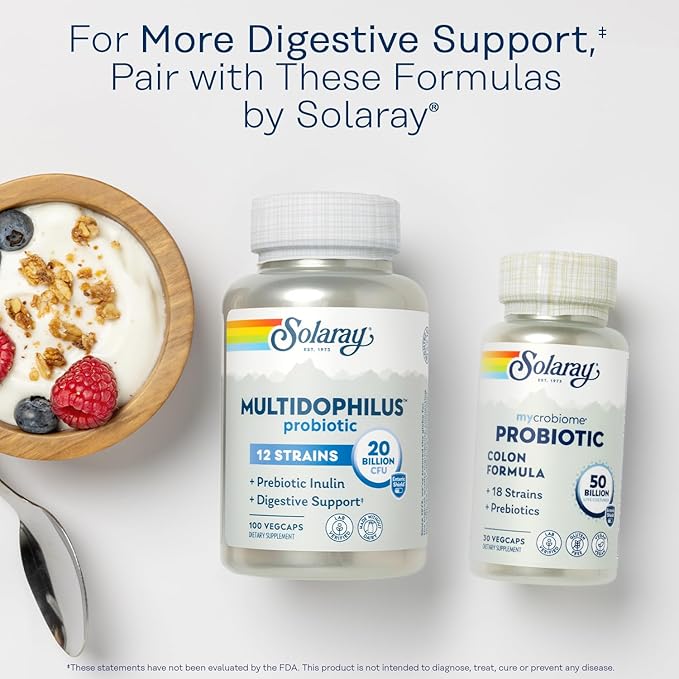 SOLARAY Super Digestaway Digestive Enzymes 60 VegCaps
