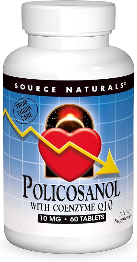Source Naturals Policosanol with Coenzyme Q10 10 Mg 60 Count