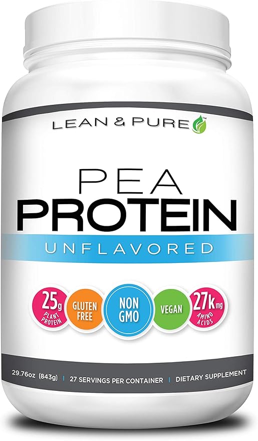 Lean & Pure Pea Protein Powder, 25g of 27 Servings, 843g