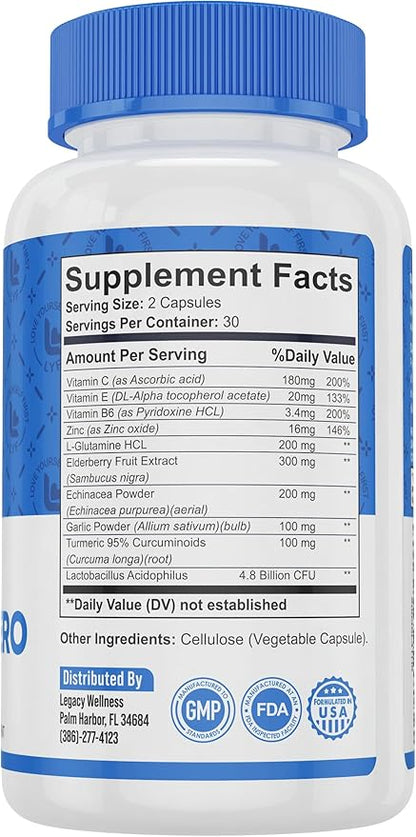 Immune Hero Immune Support Supplement B6, Zinc,