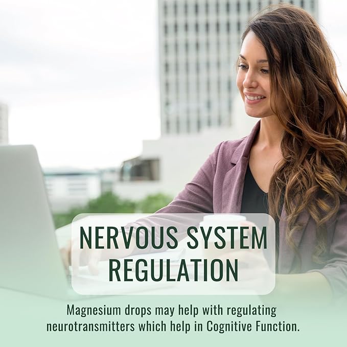 Magnesium Glycinate Supplement, Magnesium Liquid Drops 500mg Ashwagandha,