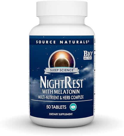 Source Naturals Sleep Science NightRest 50 Tablets