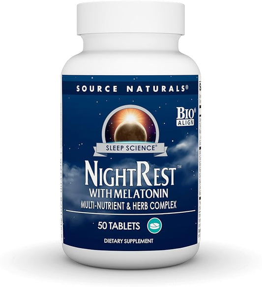 Source Naturals Sleep Science NightRest 50 Tablets