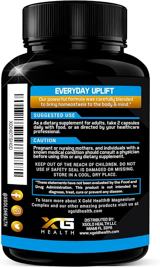 Magnesium Complex 500mg with Vitamin B6 5 in 1 with |120 Caps