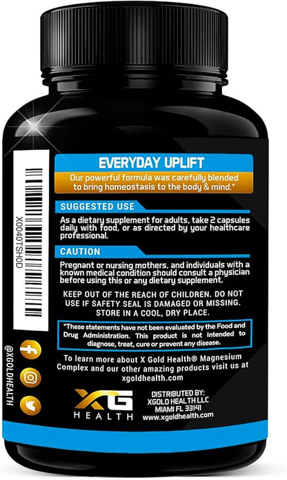Magnesium Complex 500mg with Vitamin B6 5 in 1 with |120 Caps