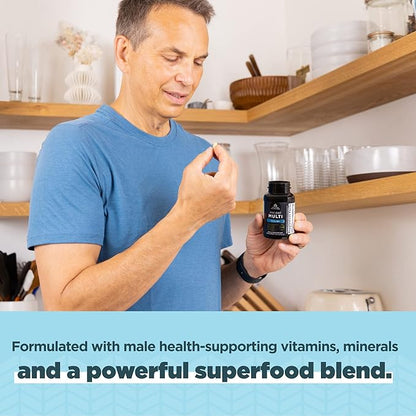 Multivitamin for Men by Ancient Nutrition, 40+ Once 30 Ct, K2, Supports