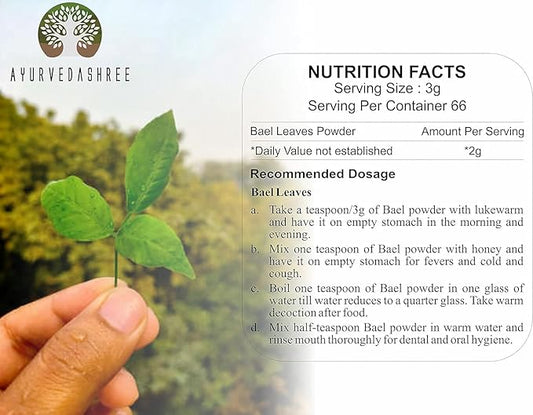 Bilva Powder - Bael Leaves Powder -50 Gm