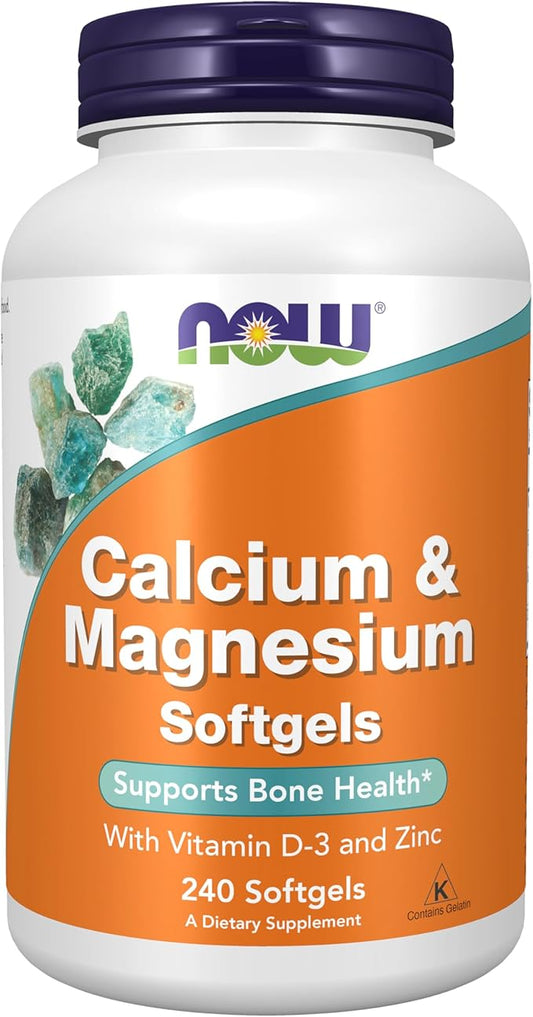 NOW Supplements, Calcium & Magnesium D-3 and 120 Softgels