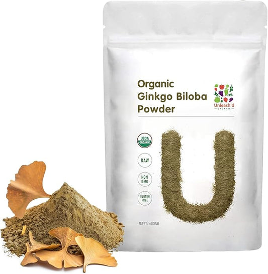 Ginkgo Biloba Powder 1 Pound, Supports