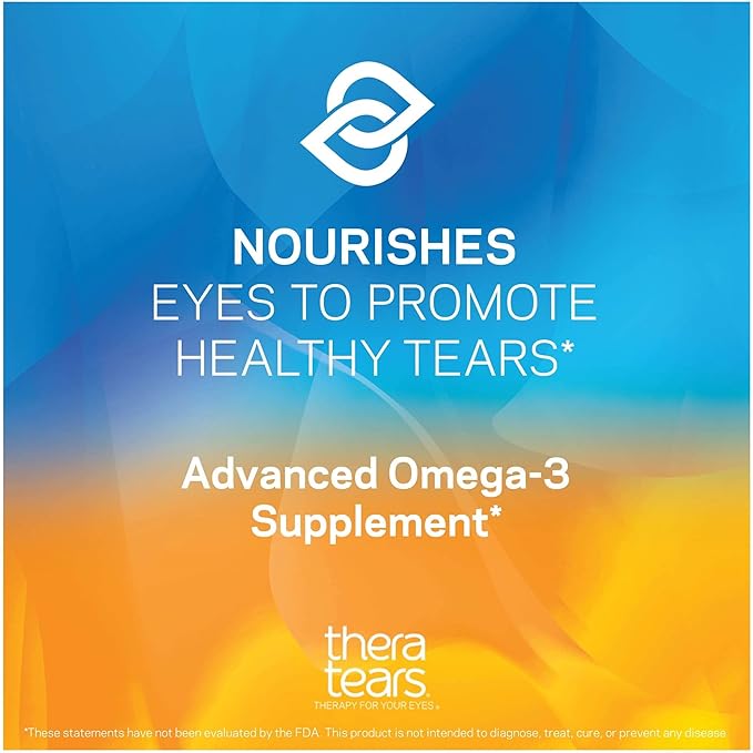 TheraTears 1200mg Omega 3 Supplement 180 Count 1 fl