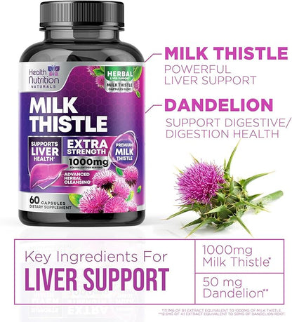 Milk Thistle 1000mg 60 Capsules