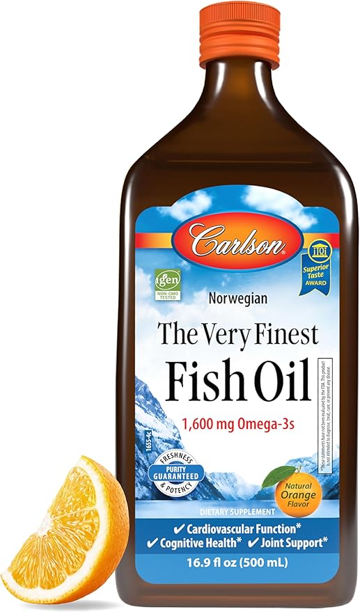 Carlson - The Very Finest Fish 1600 mg Omega-3s, Liquid 16.9 Fl