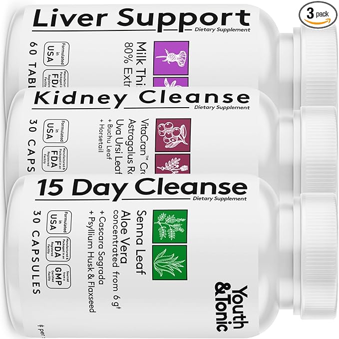 Youth & Tonic 3X Body Cleanse 120 Capsules