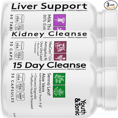 Youth & Tonic 3X Body Cleanse 120 Capsules