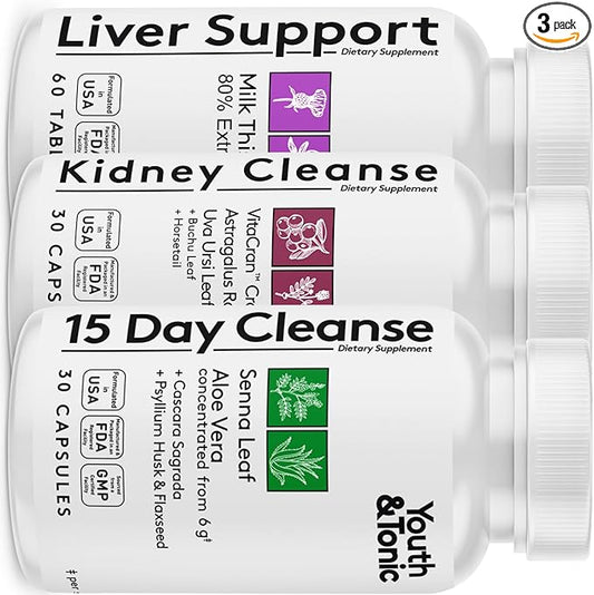 Youth & Tonic 3X Body Cleanse 120 Capsules