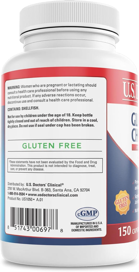 U.S. Doctors' Clinical Glucosamine Chondroitin [50 Day 150 Count]