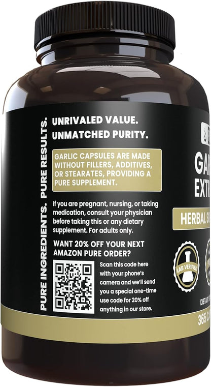 Pure Original Ingredients Garlic Extract (365