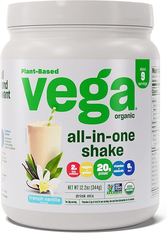 Vega Organic All-in-One Vegan Protein Powder, 12.2 oz