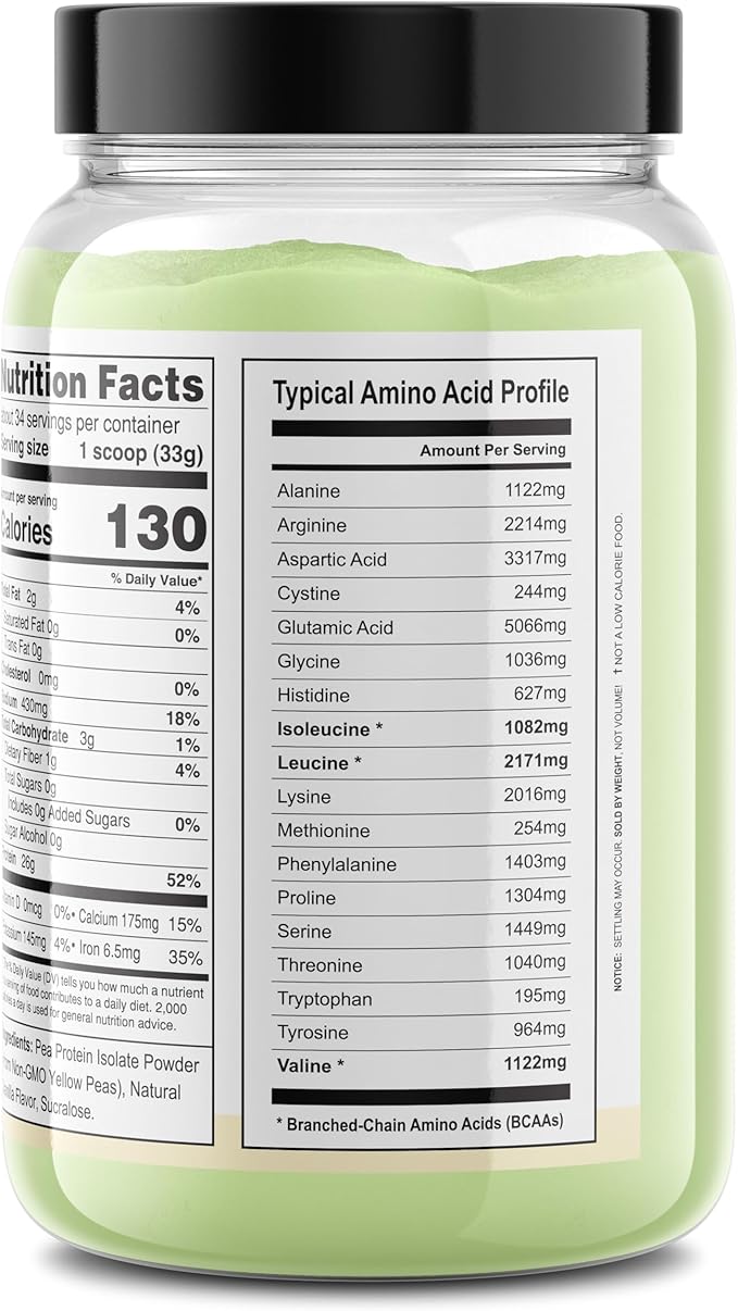 It's Just! Pea Protein Isolate, Plant (2.5 Pound 1), Vanilla)