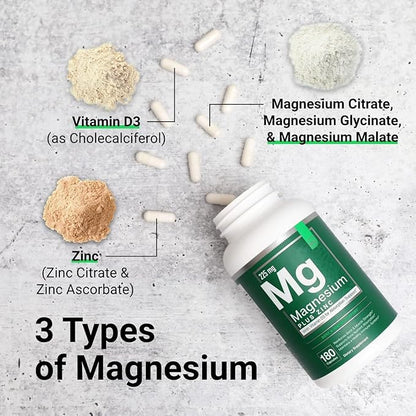Essential Elements Magnesium & Zinc D3 for 200mg - 9 Month