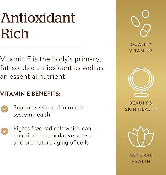 Solgar Vitamin E 67 mg (100 100 Mixed 100 Servings