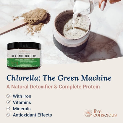 Live Conscious Beyond Greens Concentrated Superfood Powder 30 Servings (2-Pack)