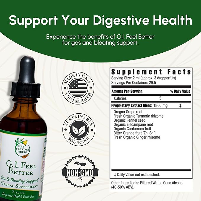 G.I. Feel Better Tincture 2 Fl