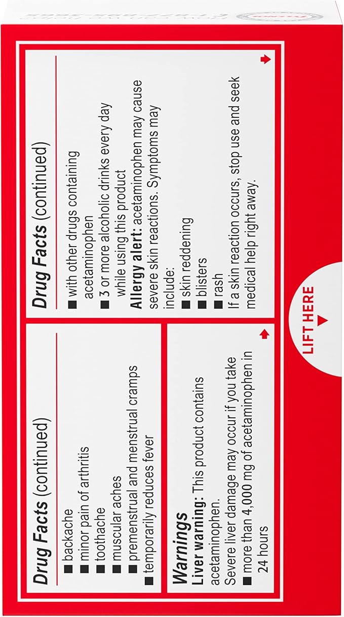 Tylenol Extra Strength Dissolve Packs, 500 12 ct