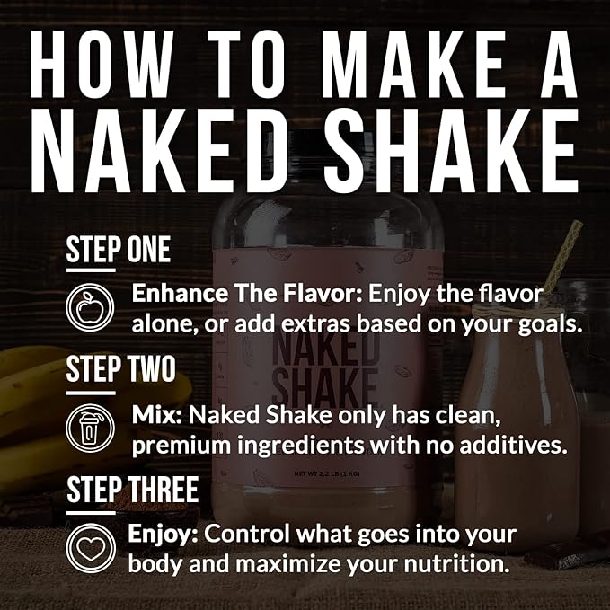 Naked Shake - Chocolate Protein Powder 30 Servings