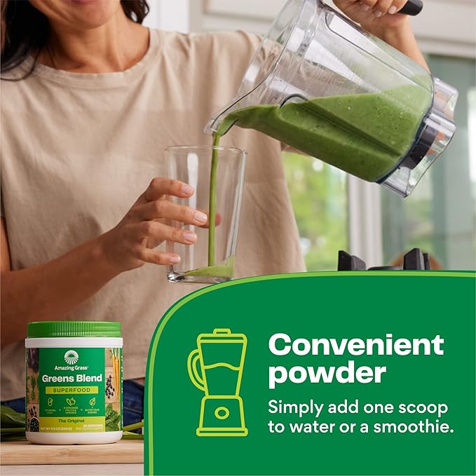 Amazing Grass Greens Superfood Powder: Greens 30 Servings