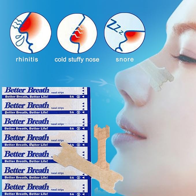 100 Pcs Nasal Strips for Reduce 55mm*16mm