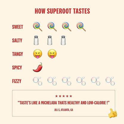 SUPEROOT® - 100% Natural Electrolytes (Fizzy) 6 Roots, 3 Minerals, 0 Added 30 Servings