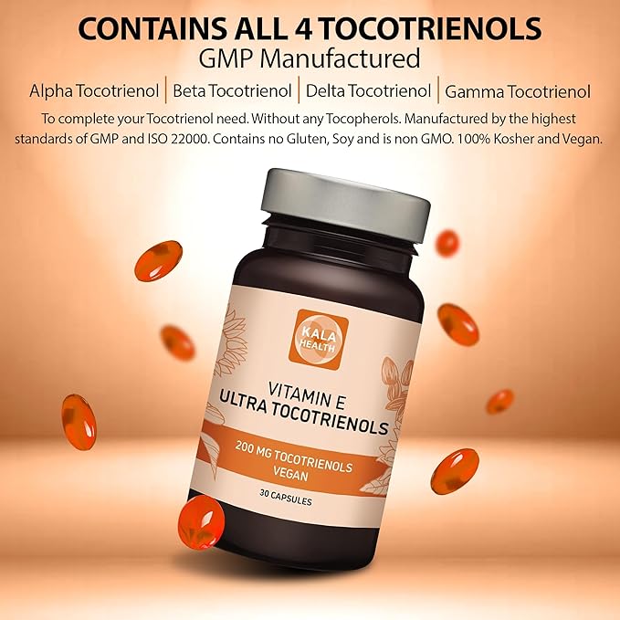 Kala Health Ultra Tocotrienol 200mg Vitamin 4 tocotrienols