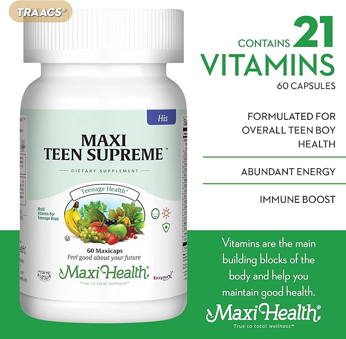 Maxi Health Teen Supreme HIS Vitamins 12-17 -