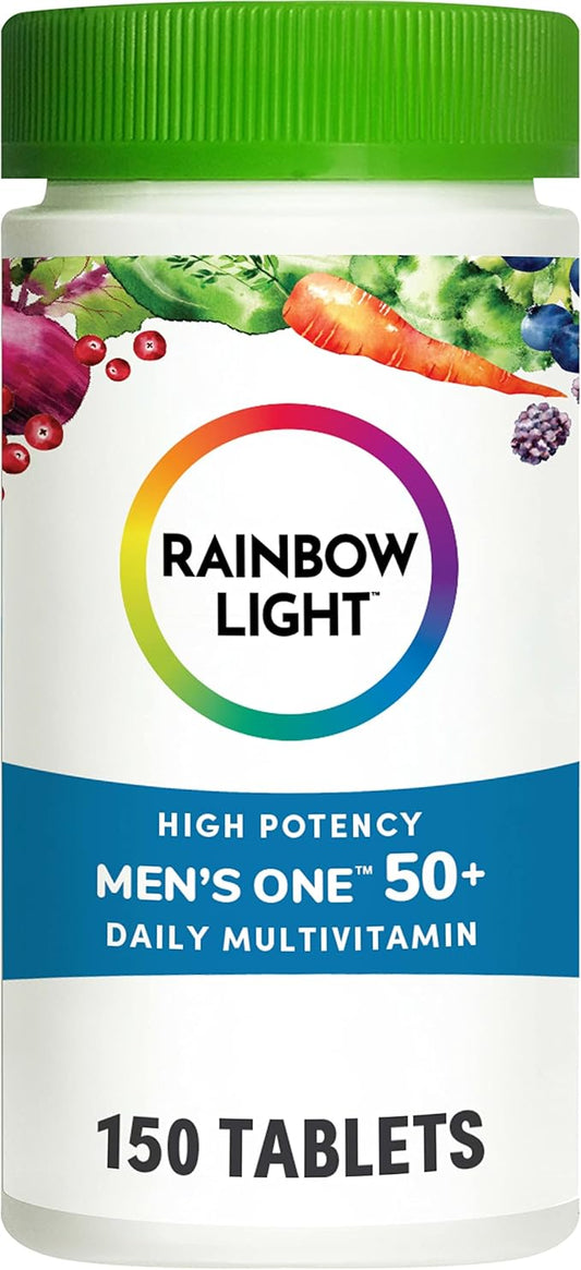 Rainbow Light Multivitamin for Men 50+, 50+ Multivitamin 150 Tablets