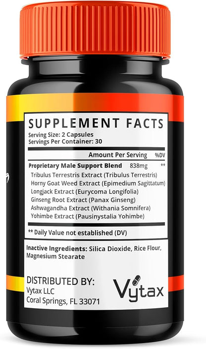 (5 Pack) Booster XT for Men, Booster XT Capsules, Premium Formula Vitamin Supplement Support Energy Peak Performance Multivitamin Pastillas Capsulas BoosterXT Boost XL (300 Capsules)