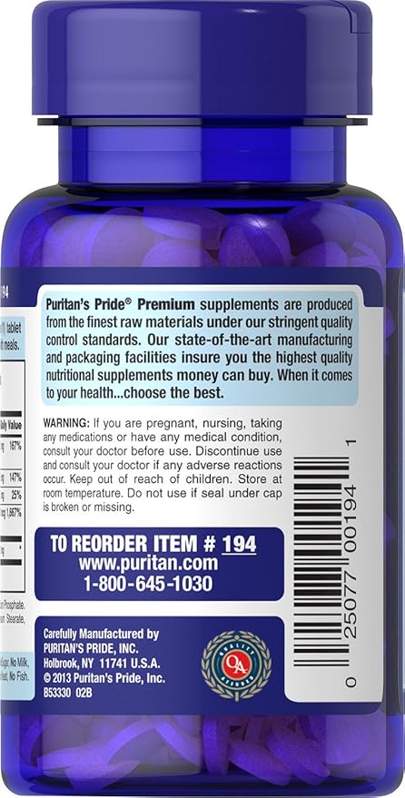 Puritan's Pride Vitamin B-Complex and Vitamin B-12, 180 180 Count
