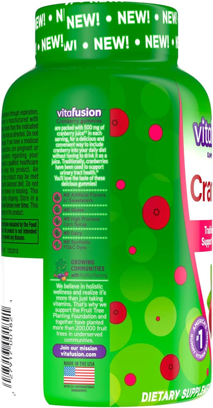 Vitafusion Cranberry Gummies for Women, 500mg 60ct