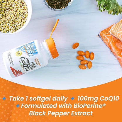 Doctor's Best High Absorption CoQ10 100 mg, 120 Count