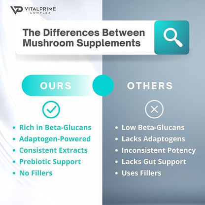 Sugar-Free Ashwagandha & Mushroom Gummies Supplement | 10 Functional Mushrooms per Serving | Immune Support, Focus, Energy | Vegan, Keto, Low Carb, Allulose Sweetener | 80 Gummies, Natural Flavors