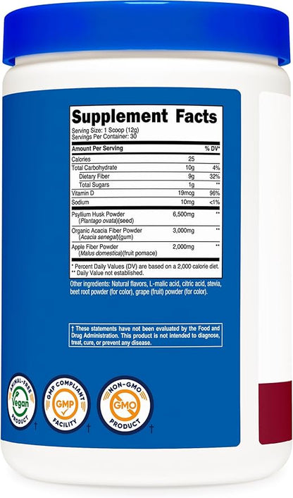 Nutricost Soluble Fiber (Berry Flavored) 30 servings