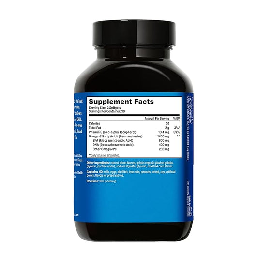 HUM OMG! Omega The Great 3 Fish (60 Softgels)