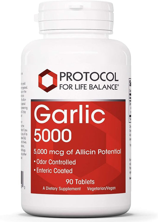Protocol Garlic 5,000-5,000mcg Allicin Supplement 90 Tablets