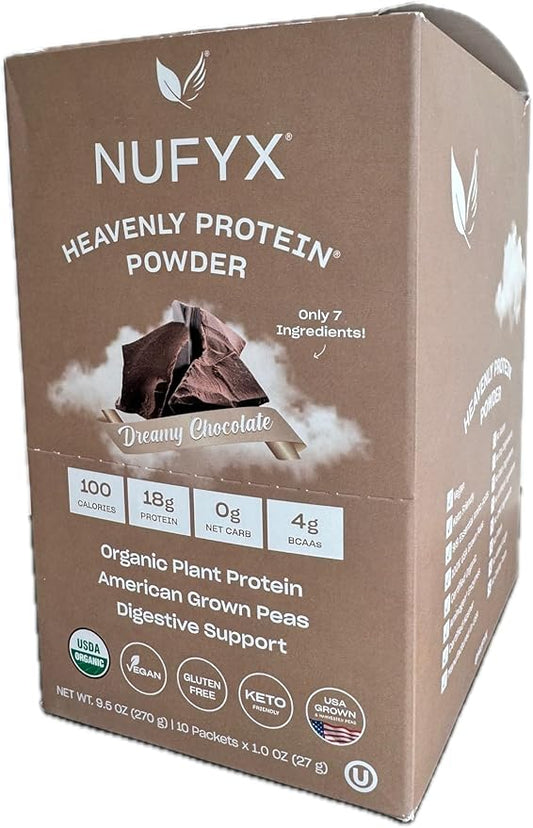 NUFYX® • Heavenly Protein® Powder • 100% Organic 10 Packets)